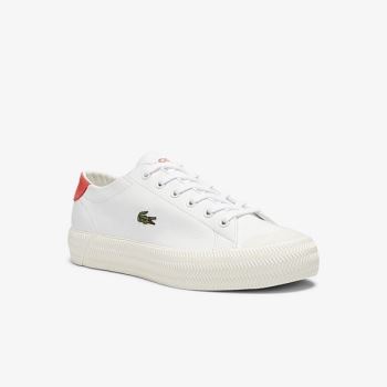 Lacoste Gripshot Leather and Suede Sneakers - Tenisky Dámské Bílé / Béžový | CZ-Na3m5o